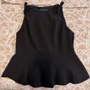 Zara Black Peplum top worn once